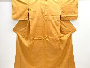 十字絣織り出し手織り紬着物